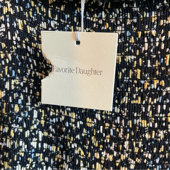 NWT FAVORITE DAUGHTER Apartment Smocked Maxi Dress In Poppy Floral-Navy size M - Picture 7 of 11